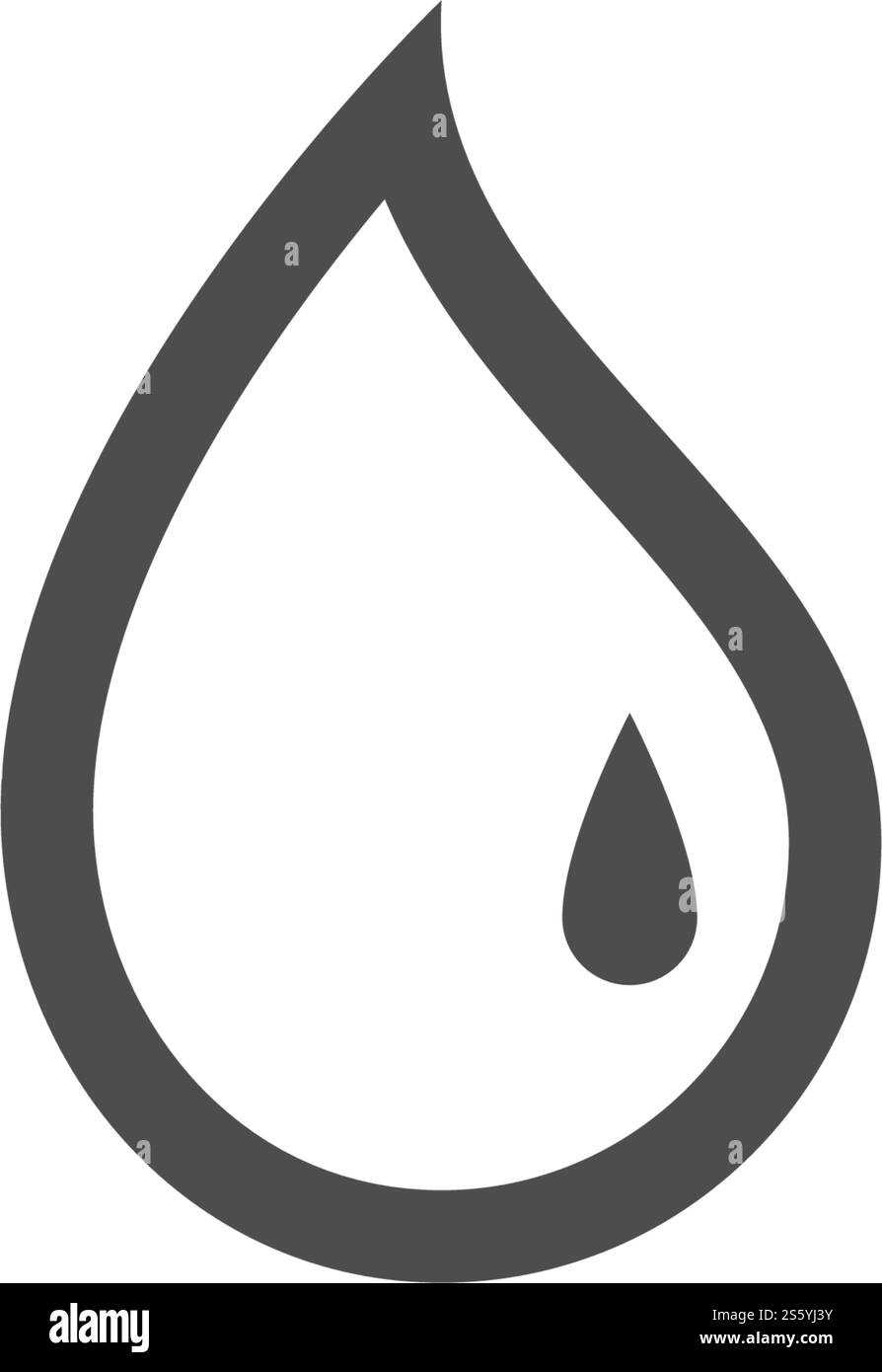 Goutte d'eau Modèle Logo vector illustration design Illustration de Vecteur