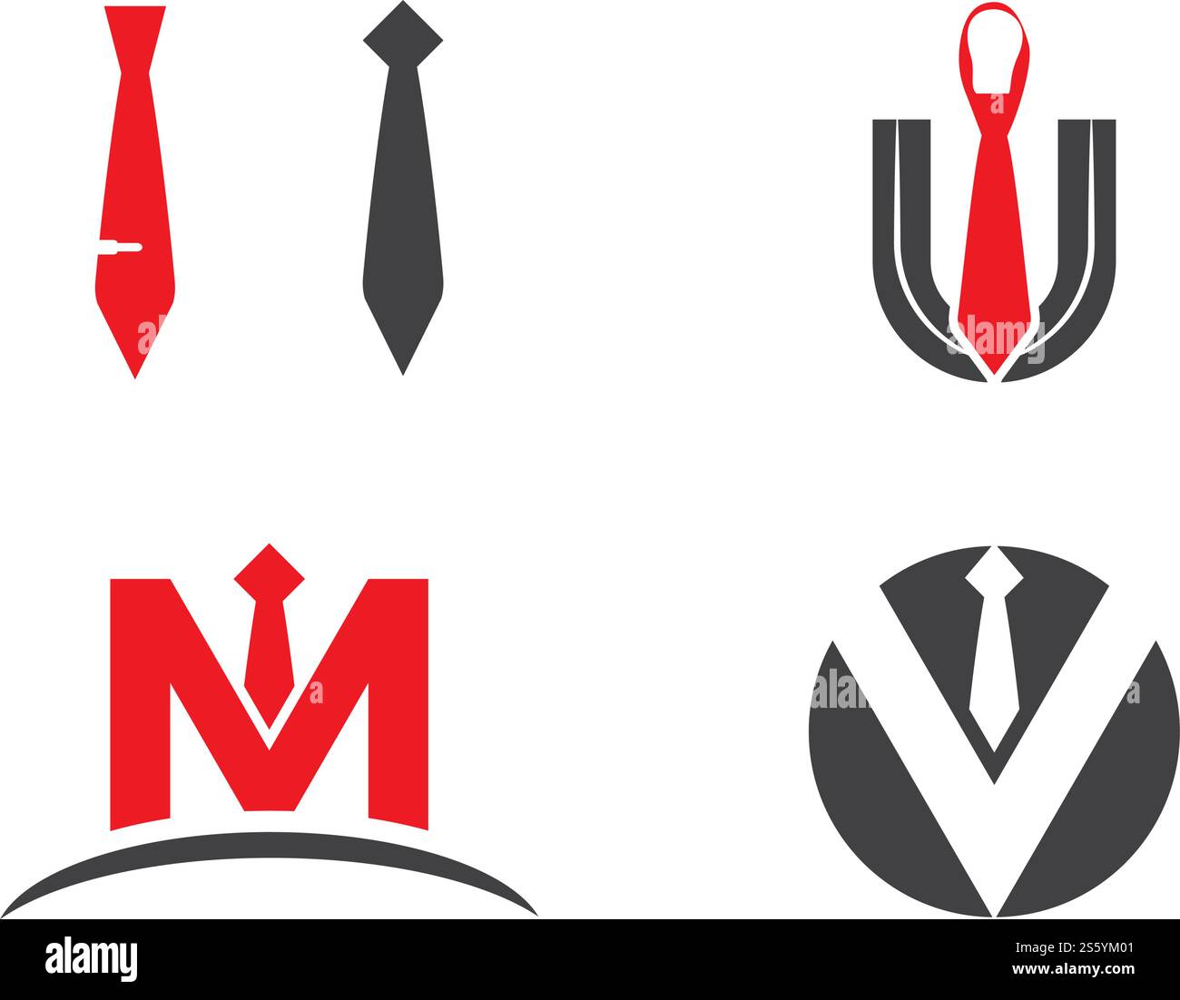 Définissez la nature du symbole vectoriel Tuxedo logo Template Illustration de Vecteur