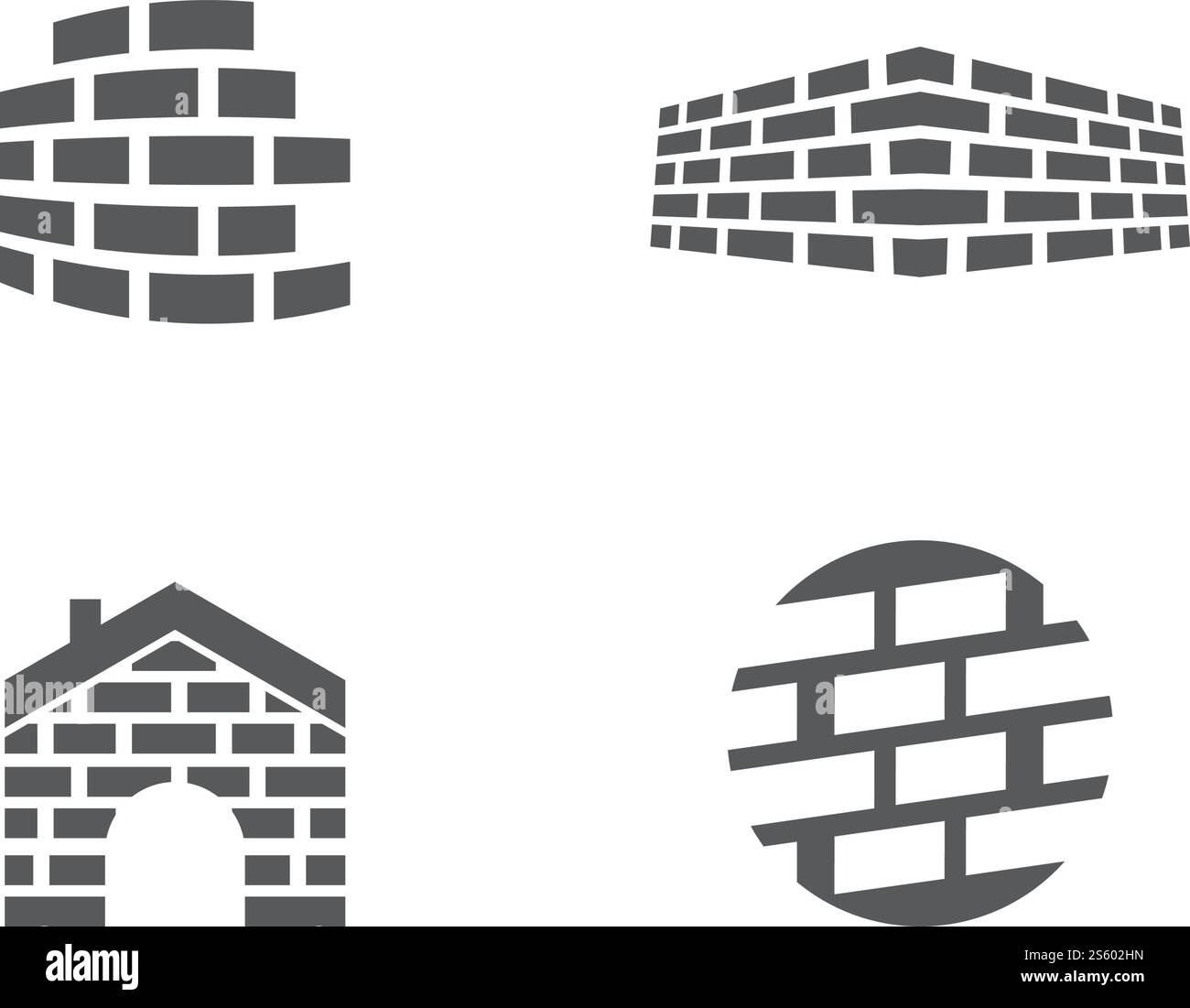 Logo mur de briques motif d'illustration vectoriel Illustration de Vecteur