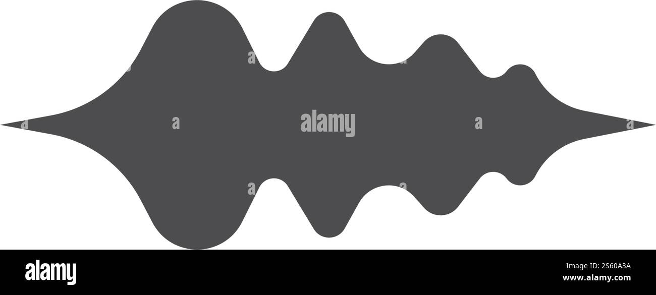 Sound Wave modèle vectoriel logo Illustration de Vecteur