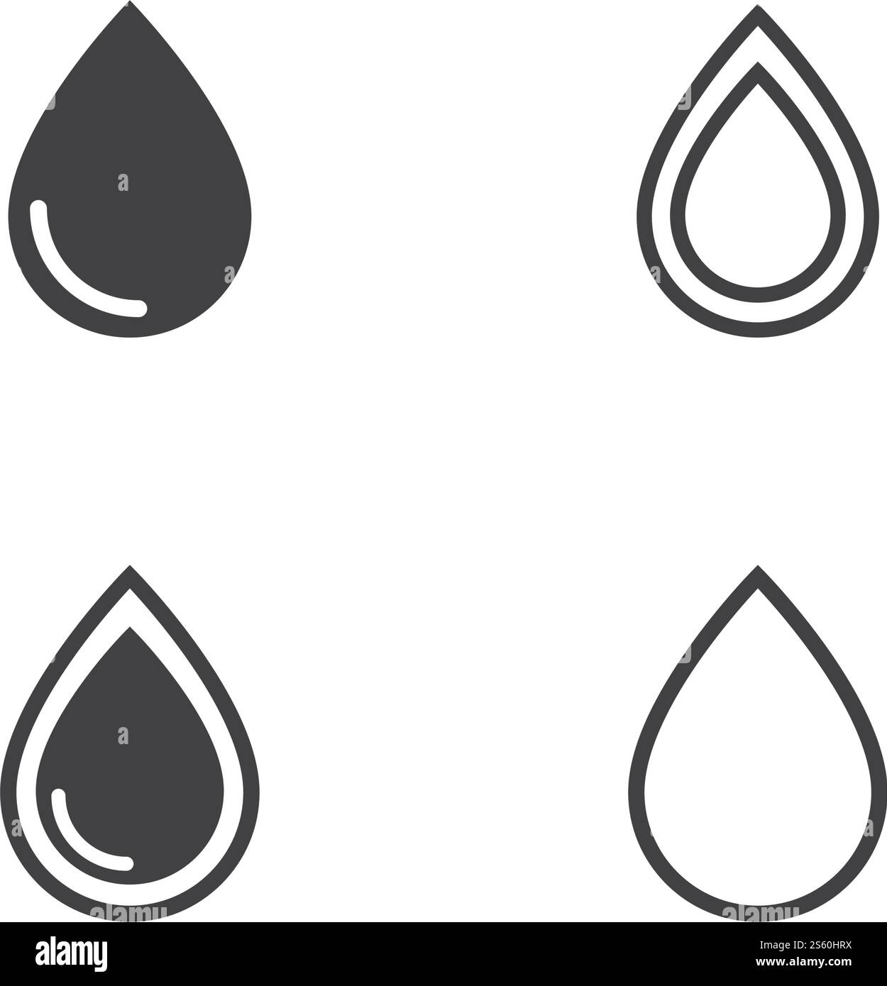 Goutte d'eau Modèle Logo vector illustration design Illustration de Vecteur