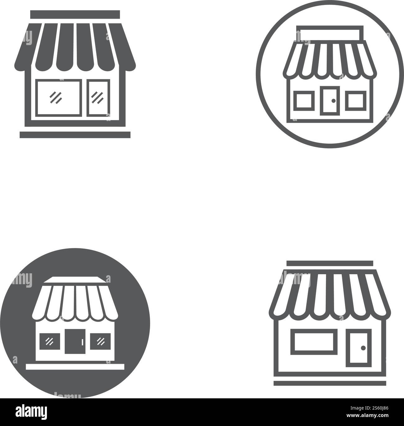 Stocker la conception de vecteur de modèle d'icône Illustration de Vecteur