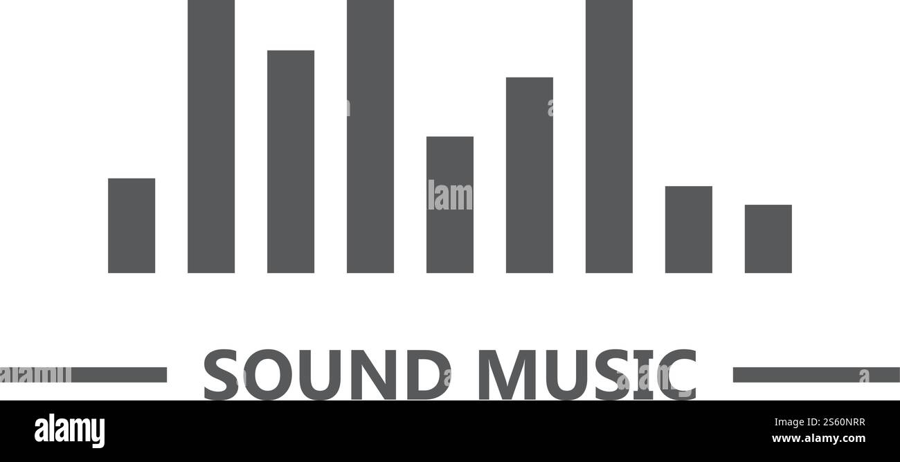 Sound Wave modèle vectoriel logo Illustration de Vecteur