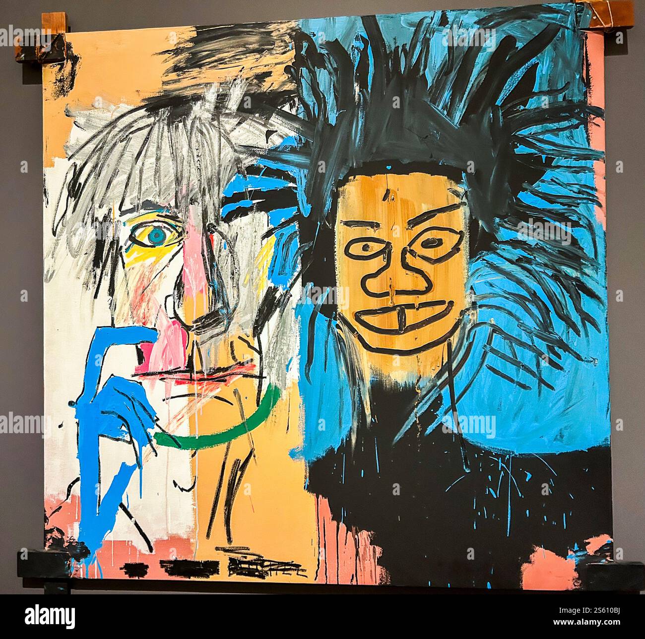 Paris, France, exposition d'art de peintures modernes, Autoportrait, (crédit ; Andy Warhol, Jean-Michel Basquiat), at (Fondation Louis Vuitton, LVMH) Banque D'Images