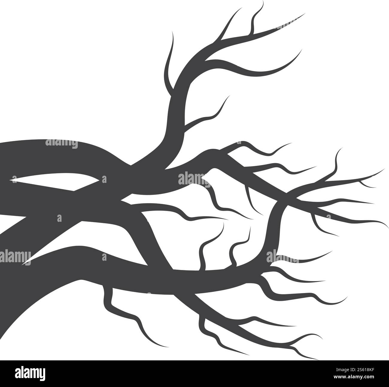 Illustration vectorielle du modèle d'arrière-plan du logo de l'arbre Illustration de Vecteur