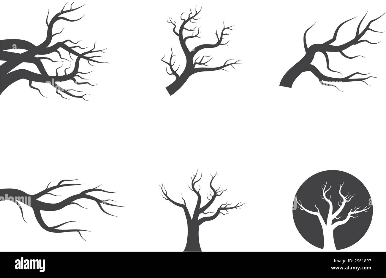 Illustration vectorielle du modèle de logo de l'arbre Illustration de Vecteur