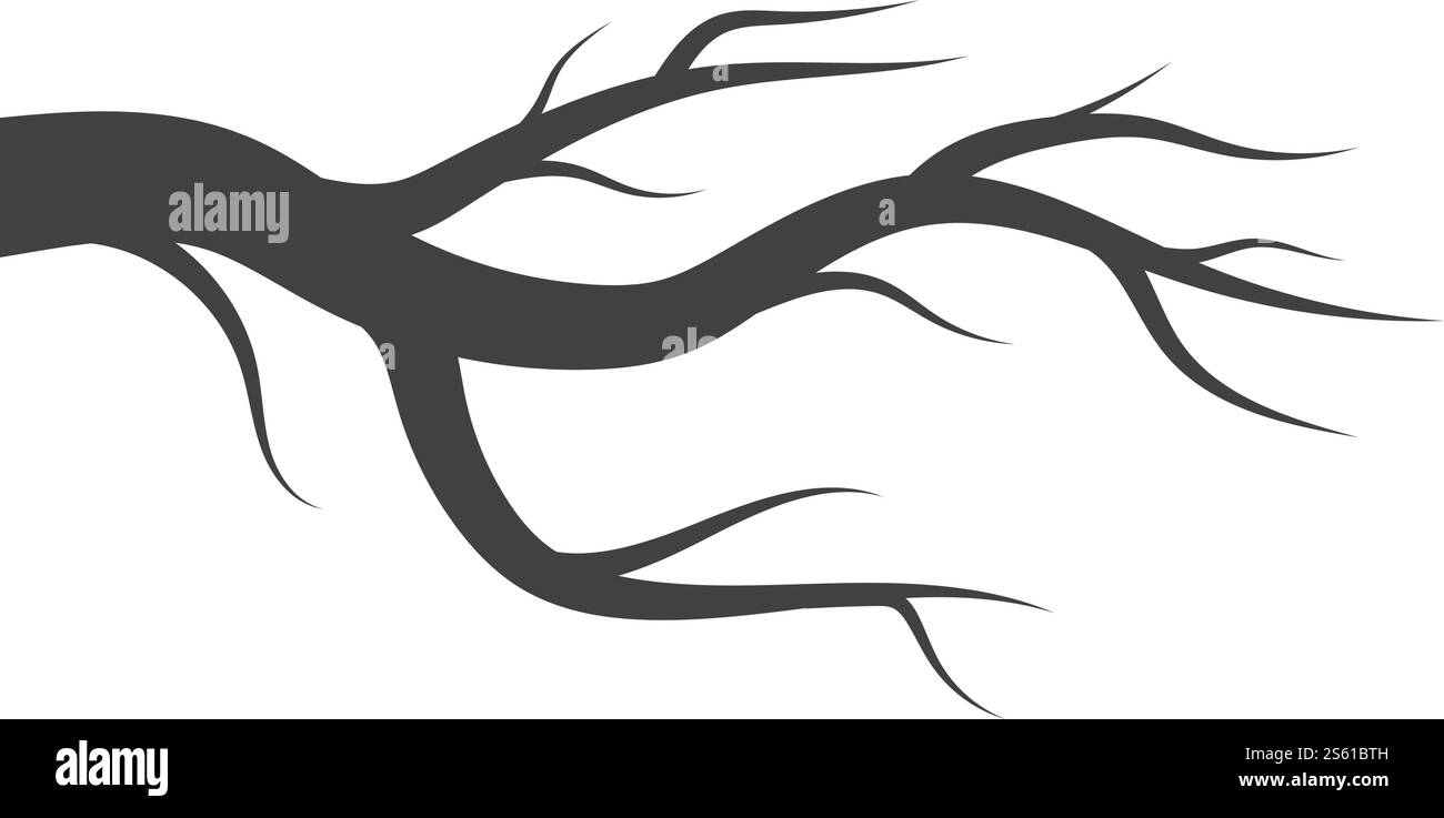 Illustration vectorielle du modèle d'arrière-plan du logo de l'arbre Illustration de Vecteur