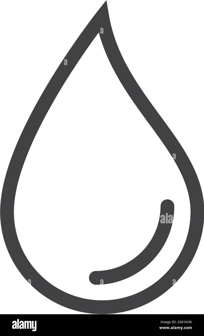 Illustration vectorielle du modèle de logo de goutte d'eau Illustration de Vecteur