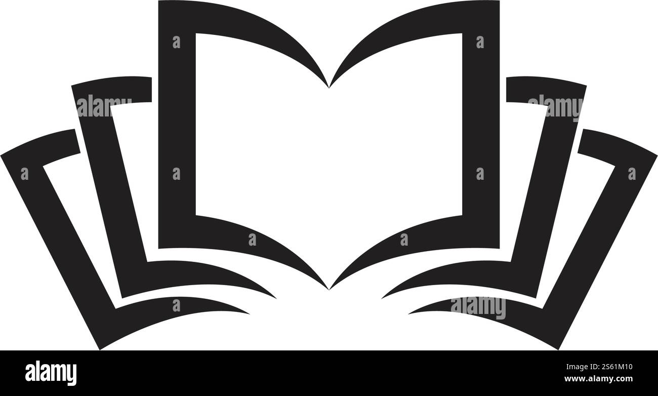 Logo vectoriel modèle livre Illustration design Illustration de Vecteur