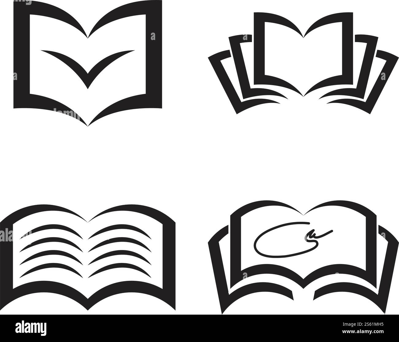 Logo vectoriel modèle livre Illustration design Illustration de Vecteur