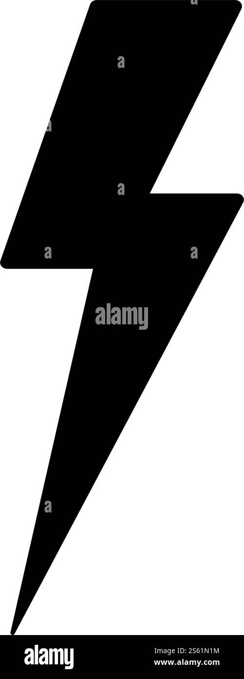 Thunderbolt Lightning Bolt illustration vectorielle du jeu d'icônes de flash d'énergie électrique Illustration de Vecteur