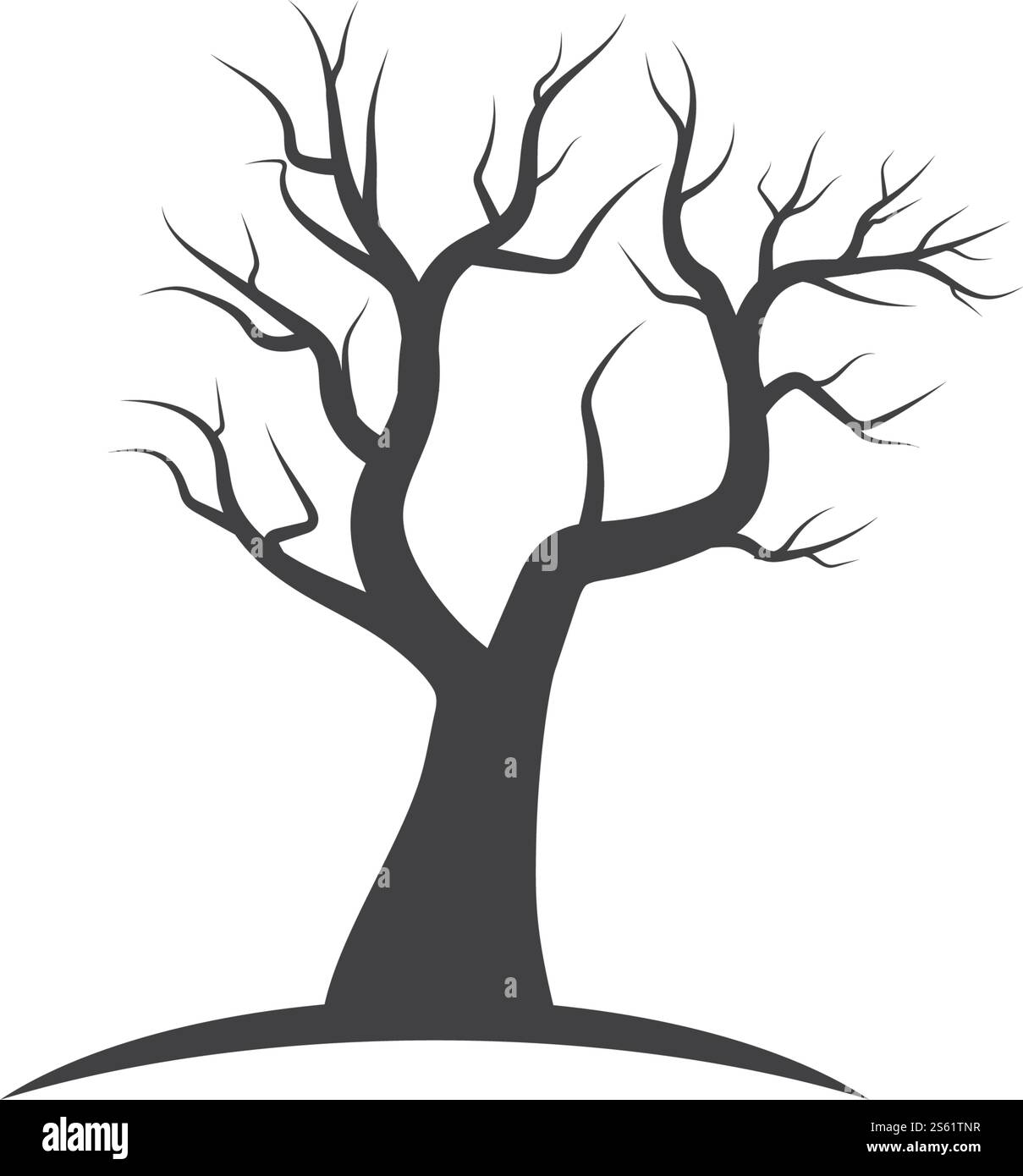 Illustration vectorielle du modèle de logo de l'arbre Illustration de Vecteur