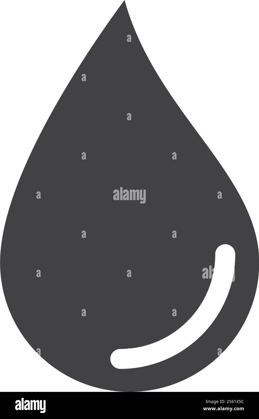 Illustration vectorielle du modèle de logo de goutte d'eau Illustration de Vecteur