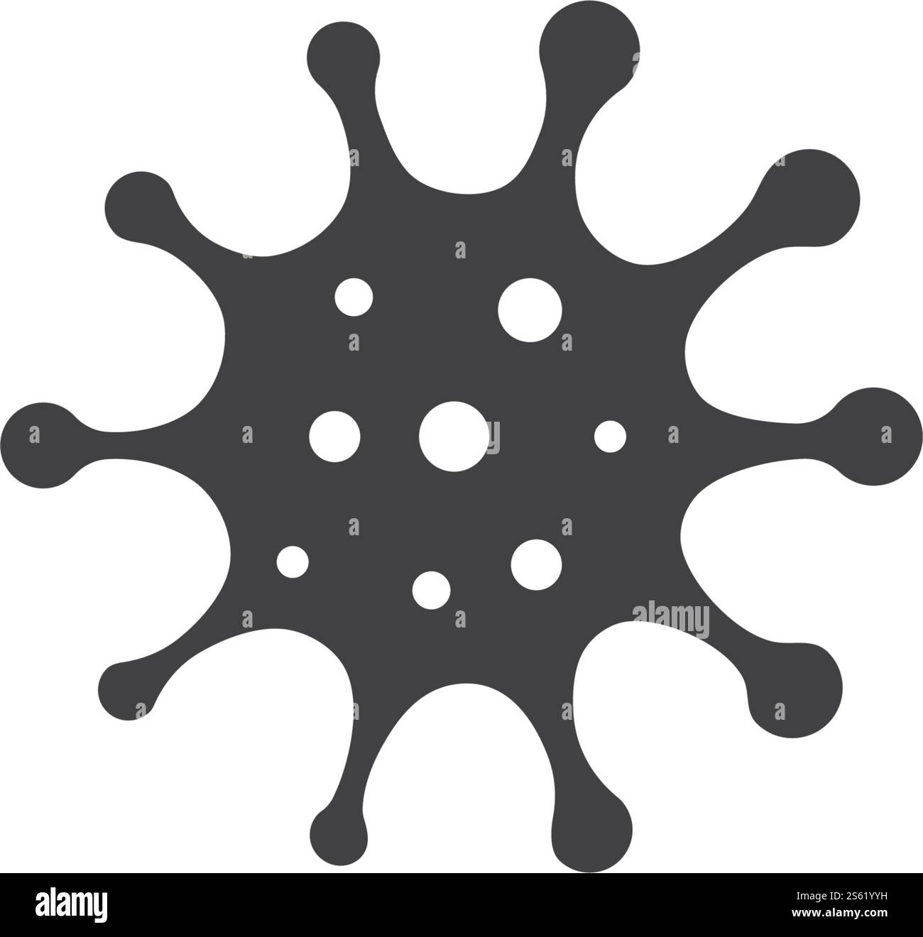 Conception plate à vecteur d'icône probiotique bactérienne Illustration de Vecteur