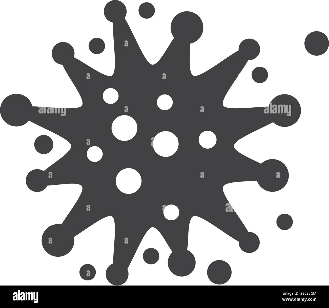 Conception plate à vecteur d'icône probiotique bactérienne Illustration de Vecteur