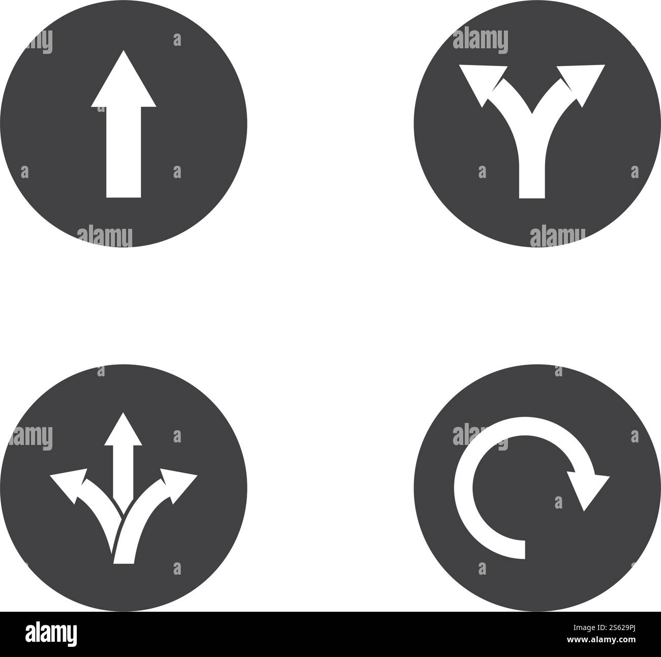 Icône de direction conception à plat vectorielle Illustration de Vecteur