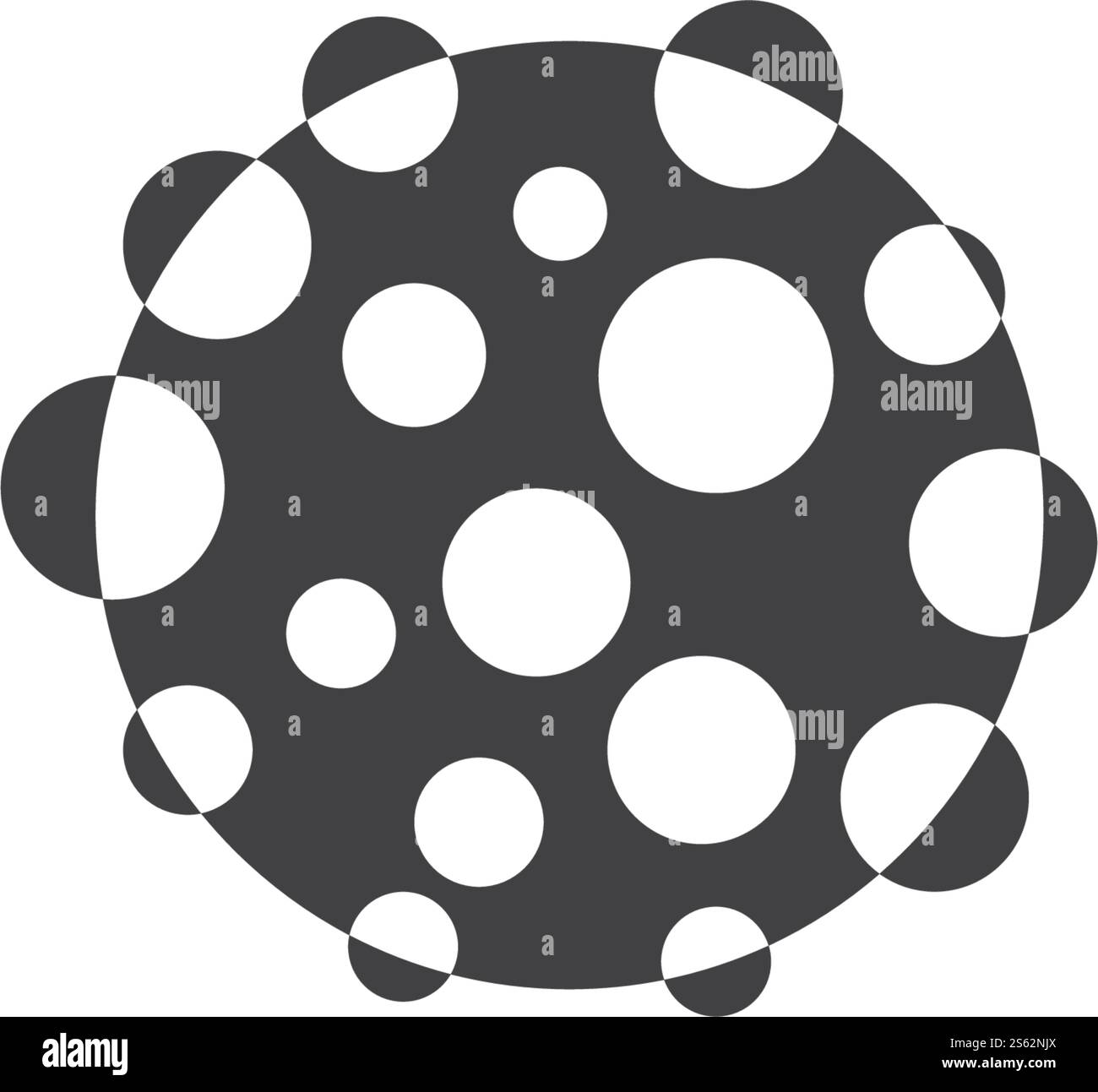 Conception plate à vecteur d'icône probiotique bactérienne Illustration de Vecteur