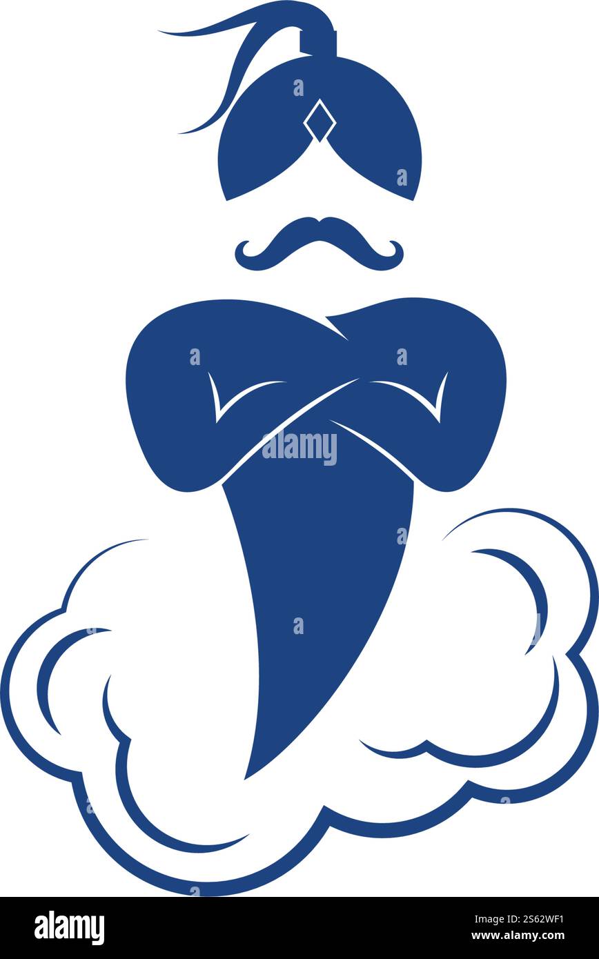 Logo Genie motif vectoriel Illustration de Vecteur