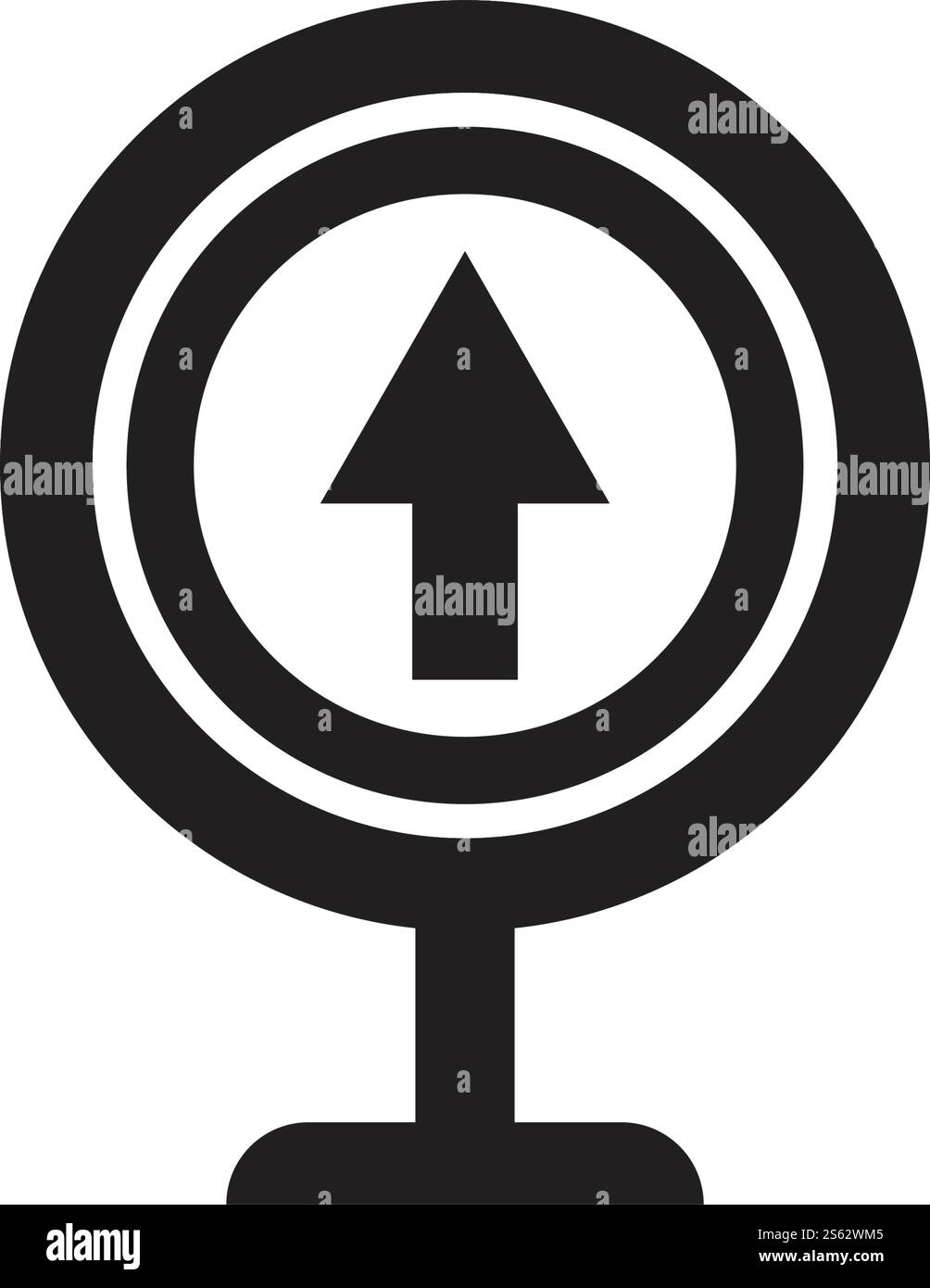 illustration de signe de modèle de vecteur d'icône de direction Illustration de Vecteur