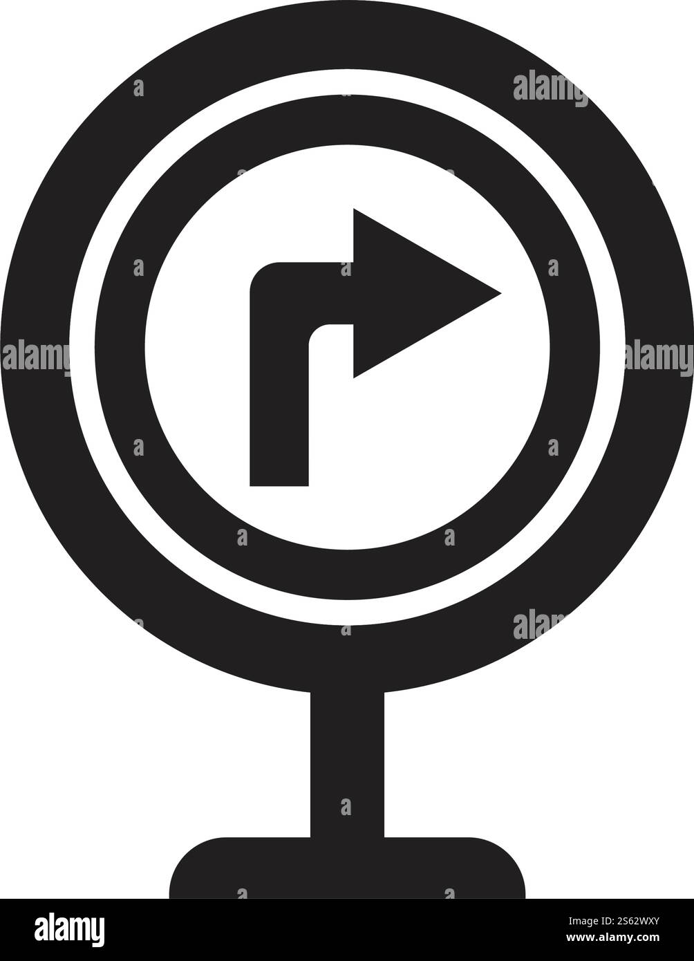 illustration de signe de modèle de vecteur d'icône de direction Illustration de Vecteur