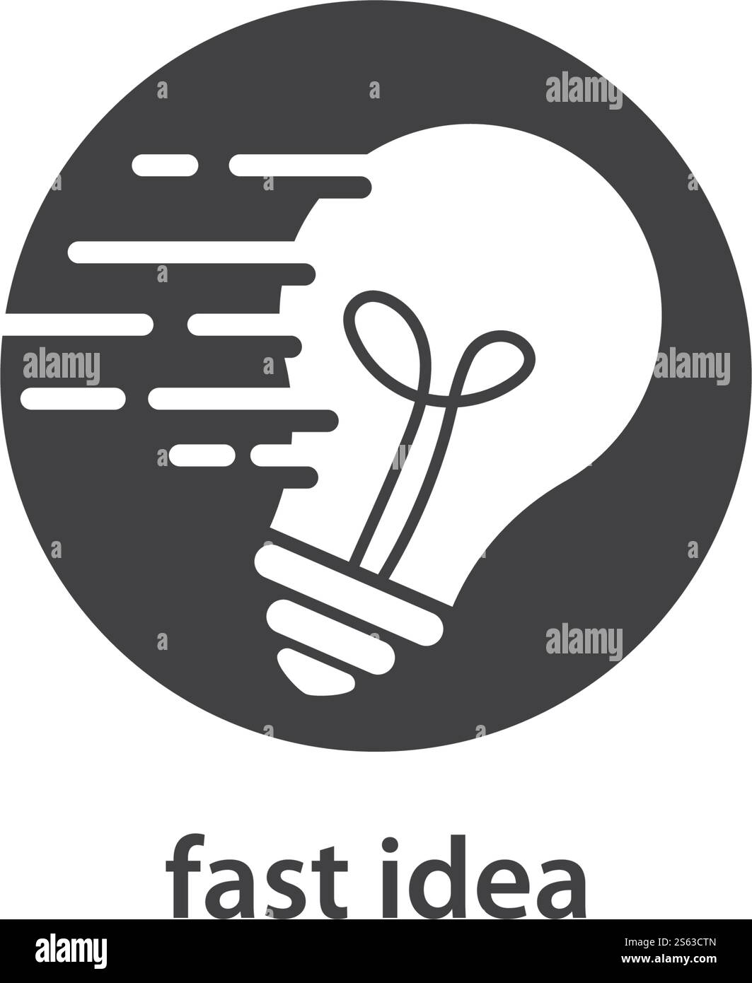 Modèle vectoriel du logo de la technologie d'ampoule Illustration de Vecteur