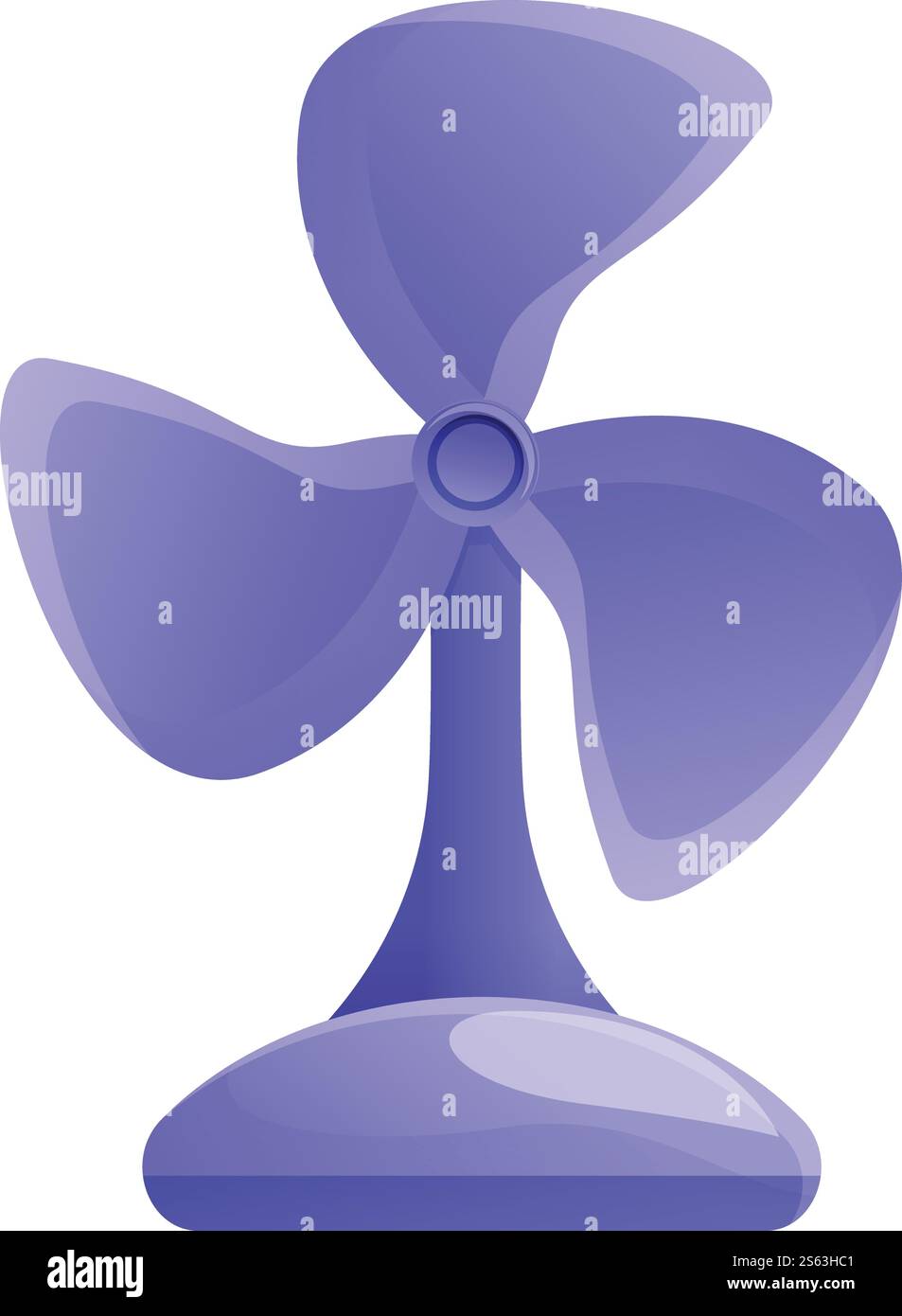 Icône ventilateur de bureau. Dessin animé de l'icône vectorielle de ventilateur de bureau pour la conception Web isolé sur fond blanc. Icône de ventilateur de bureau, style de dessin animé Illustration de Vecteur