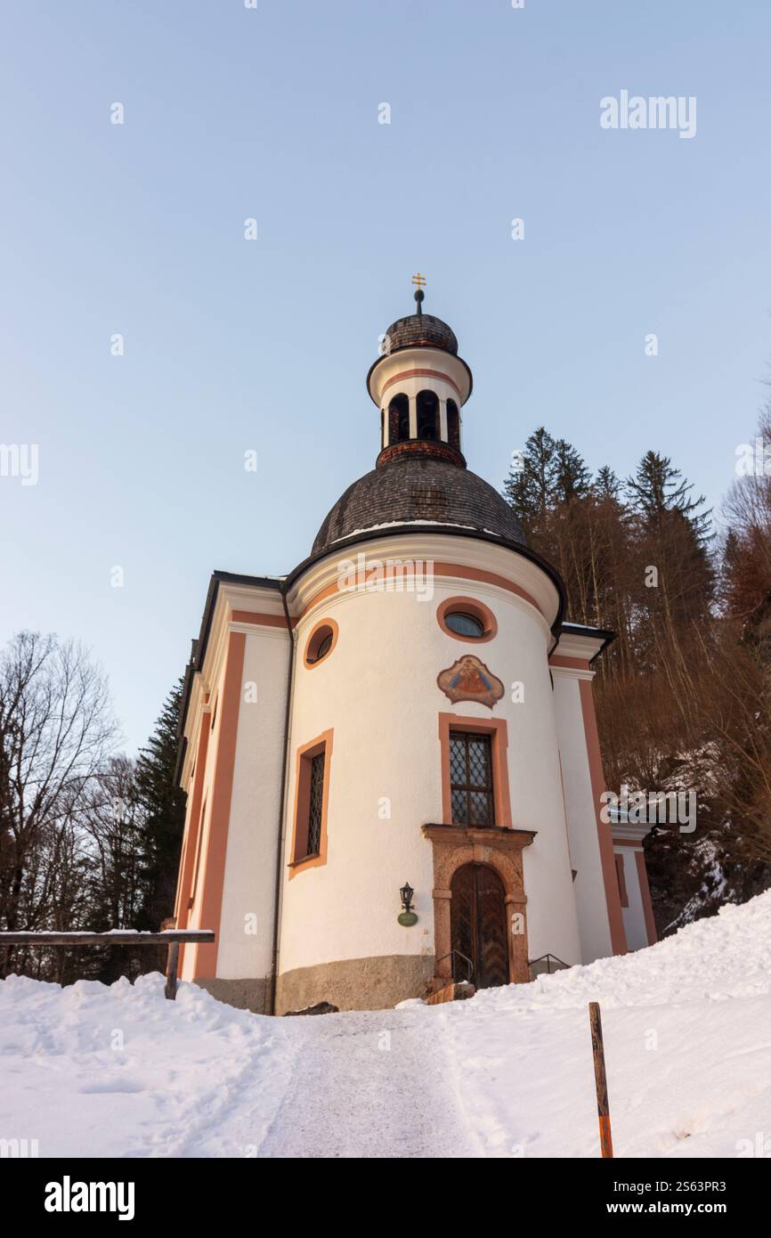 Ramsau BEI Berchtesgaden : Wallfahrtskirche Maria Himmelfahrt (église de pèlerinage de l'Assomption de Marie) à Oberbayern, Berchtesgadener Land, Haut Banque D'Images