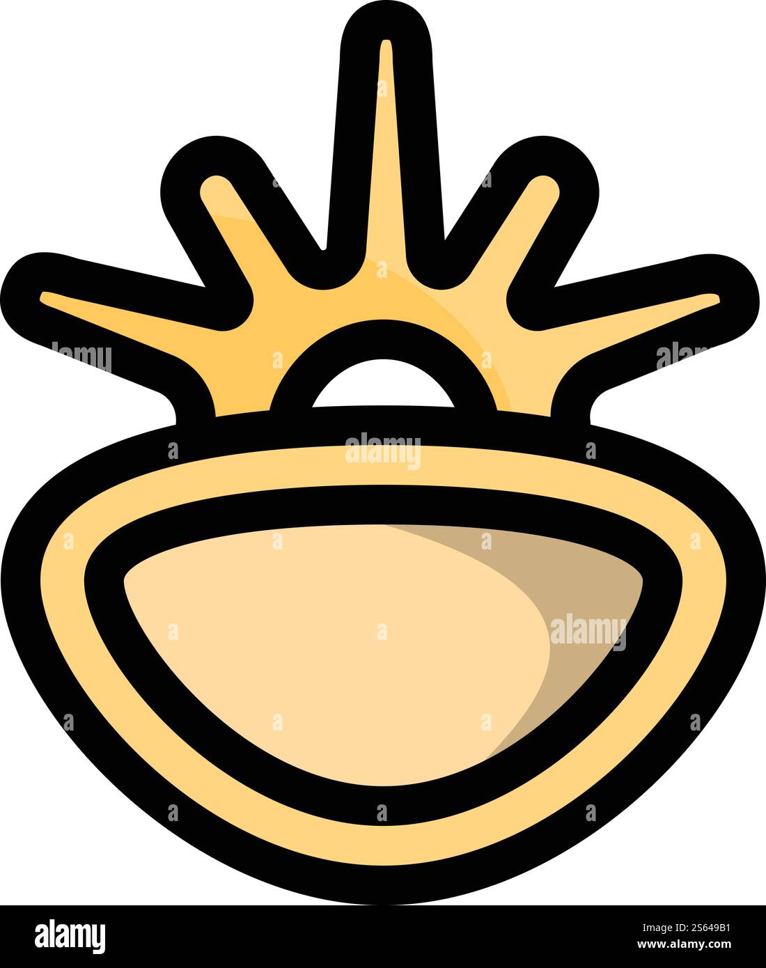 Icône de section de dos. Icône vectorielle de section de colonne vertébrale de contour pour la conception Web isolé sur fond blanc. Icône de section de colonne vertébrale, style de contour Illustration de Vecteur Icône de section de dos. Icône vectorielle de section de colonne vertébrale de contour pour la conception Web isolé sur fond blanc. Icône de section de colonne vertébrale, style de contour Illustration de Vecteur