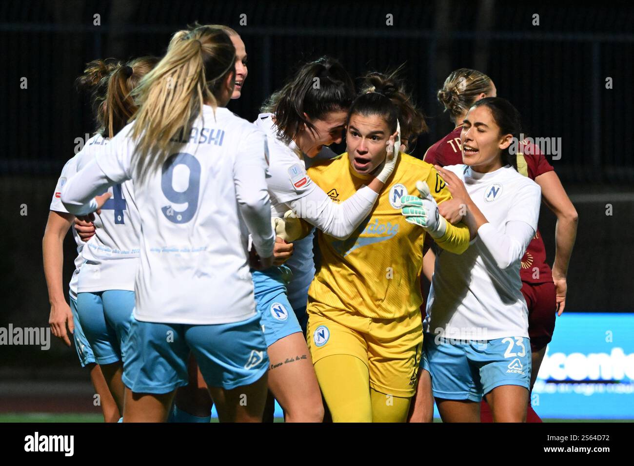 Naples, Italie. 15 janvier 2025. Beatrice Beretta de Napoli Femminile lors du match de football-Coupe d'Italie féminine entre Napoli Femminile vs AS Roma au Stadio Comunale 'Arena' Giuseppe Piccolo crédit : Agence photo indépendante/Alamy Live News Banque D'Images