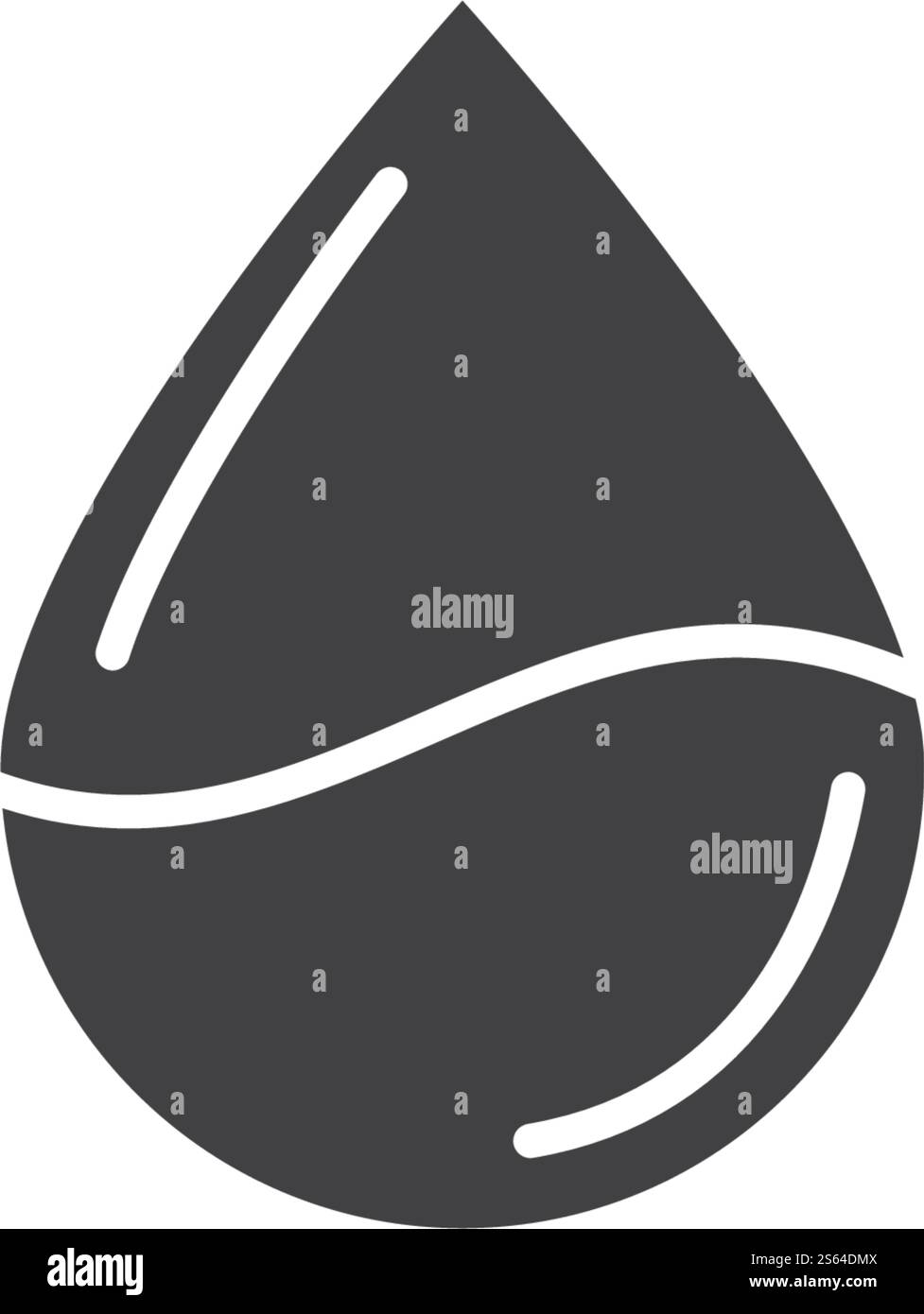 Illustration vectorielle du modèle de logo de goutte d'eau Illustration de Vecteur