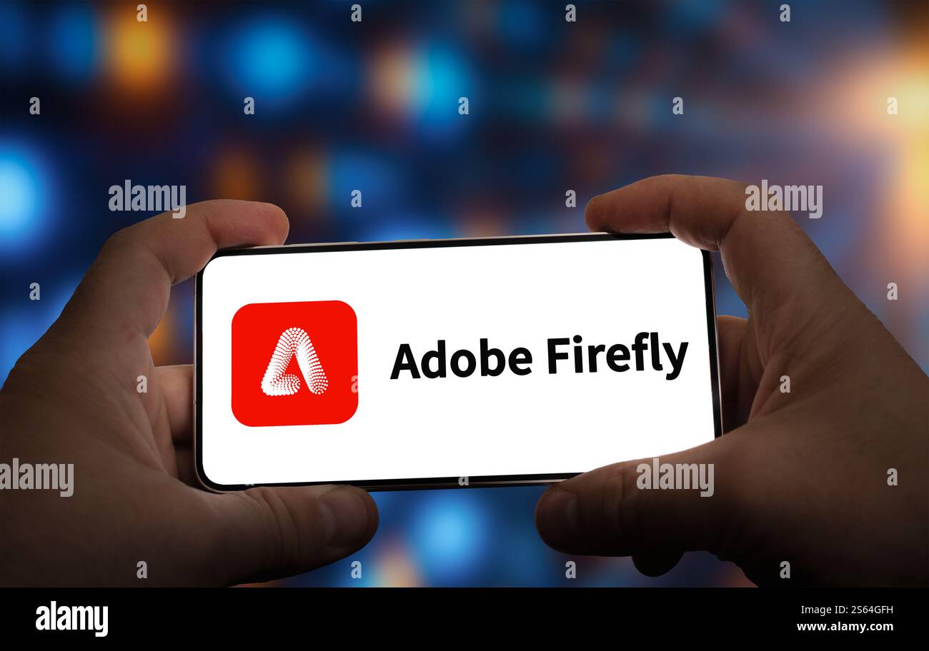 Logo du produit Adobe Firefly Banque D'Images