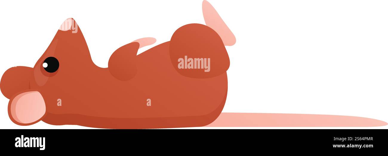 Icône de rat chinois. Dessin animé de l'icône de vecteur de rat chinois pour la conception de Web isolé sur fond blanc. Icône de rat chinois, style de bande dessinée Illustration de Vecteur