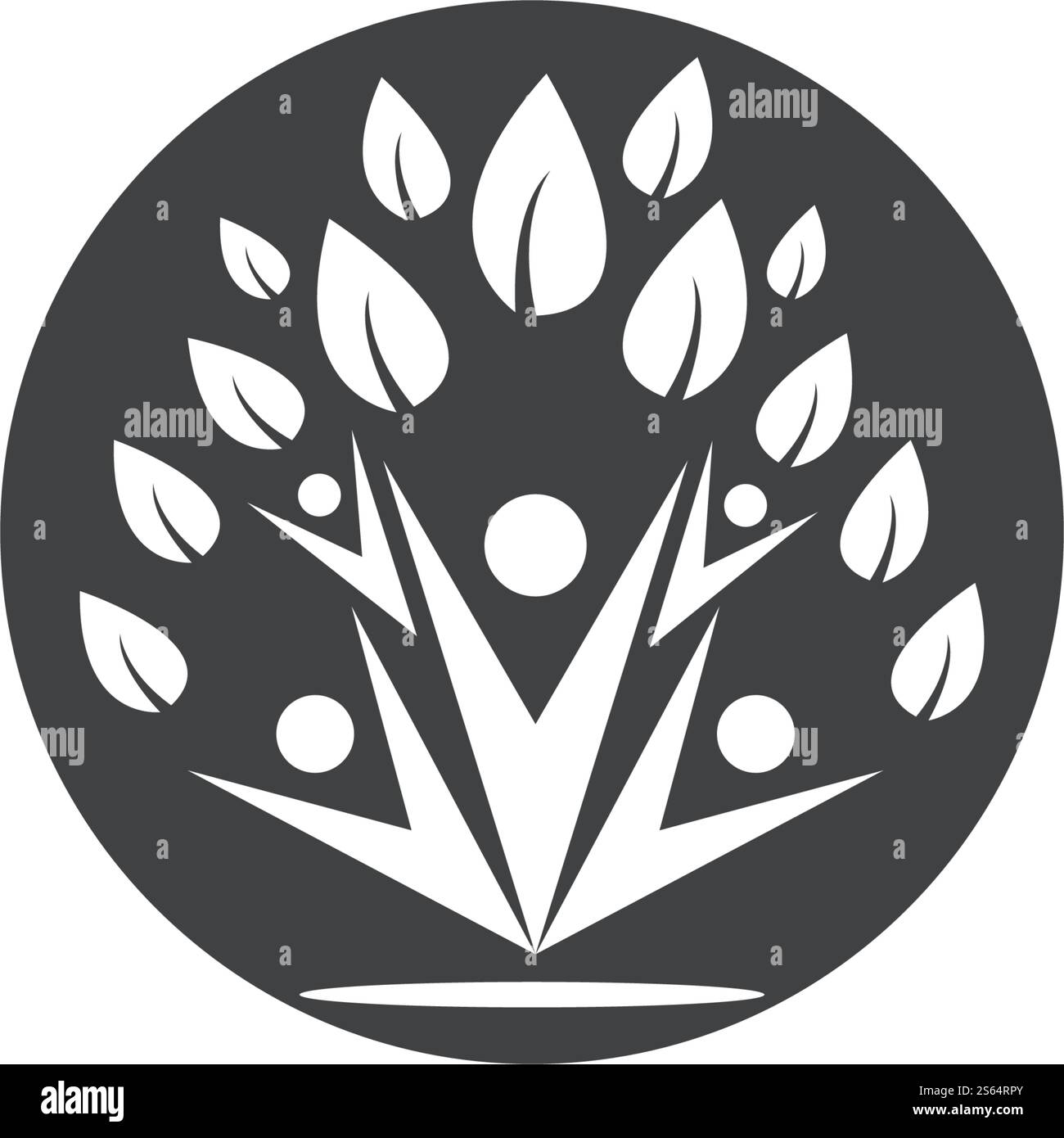 illustration vectorielle de modèle de logo d'arbre de personnes Illustration de Vecteur