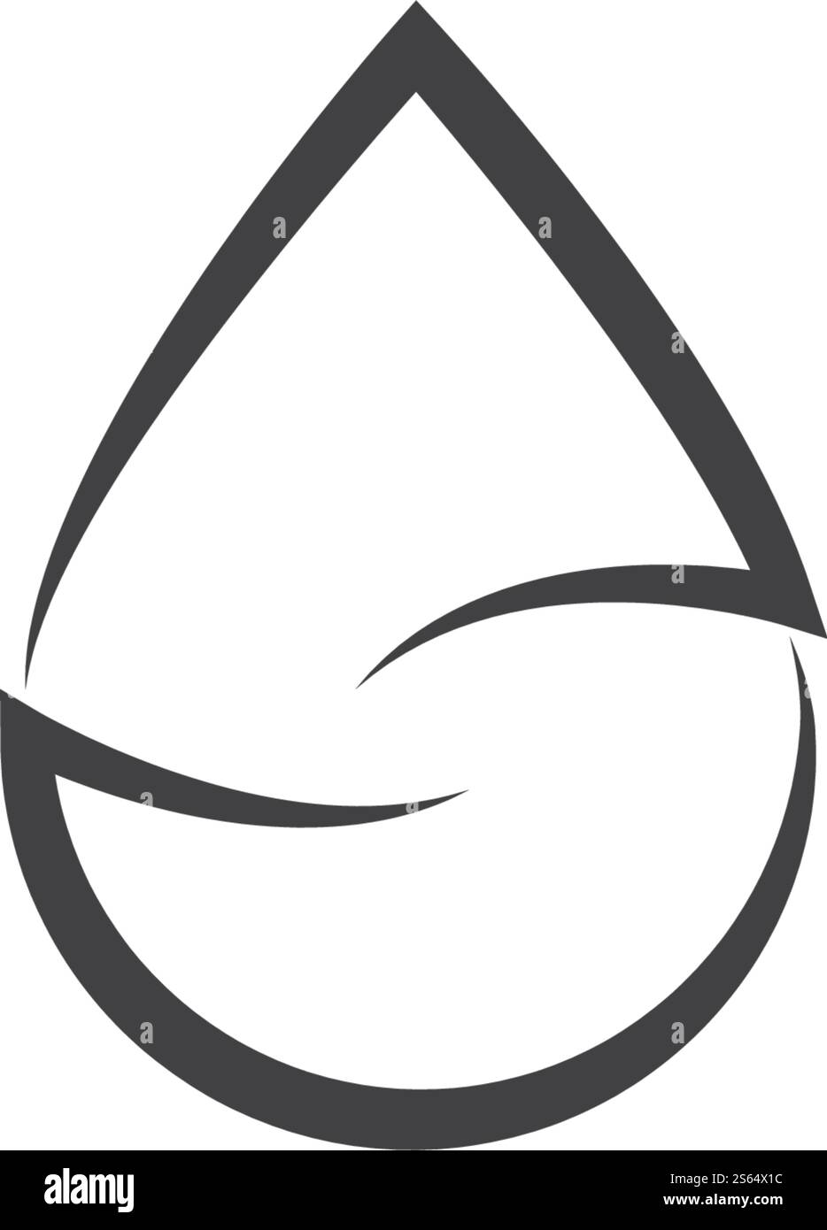 Illustration vectorielle du modèle de logo de goutte d'eau Illustration de Vecteur