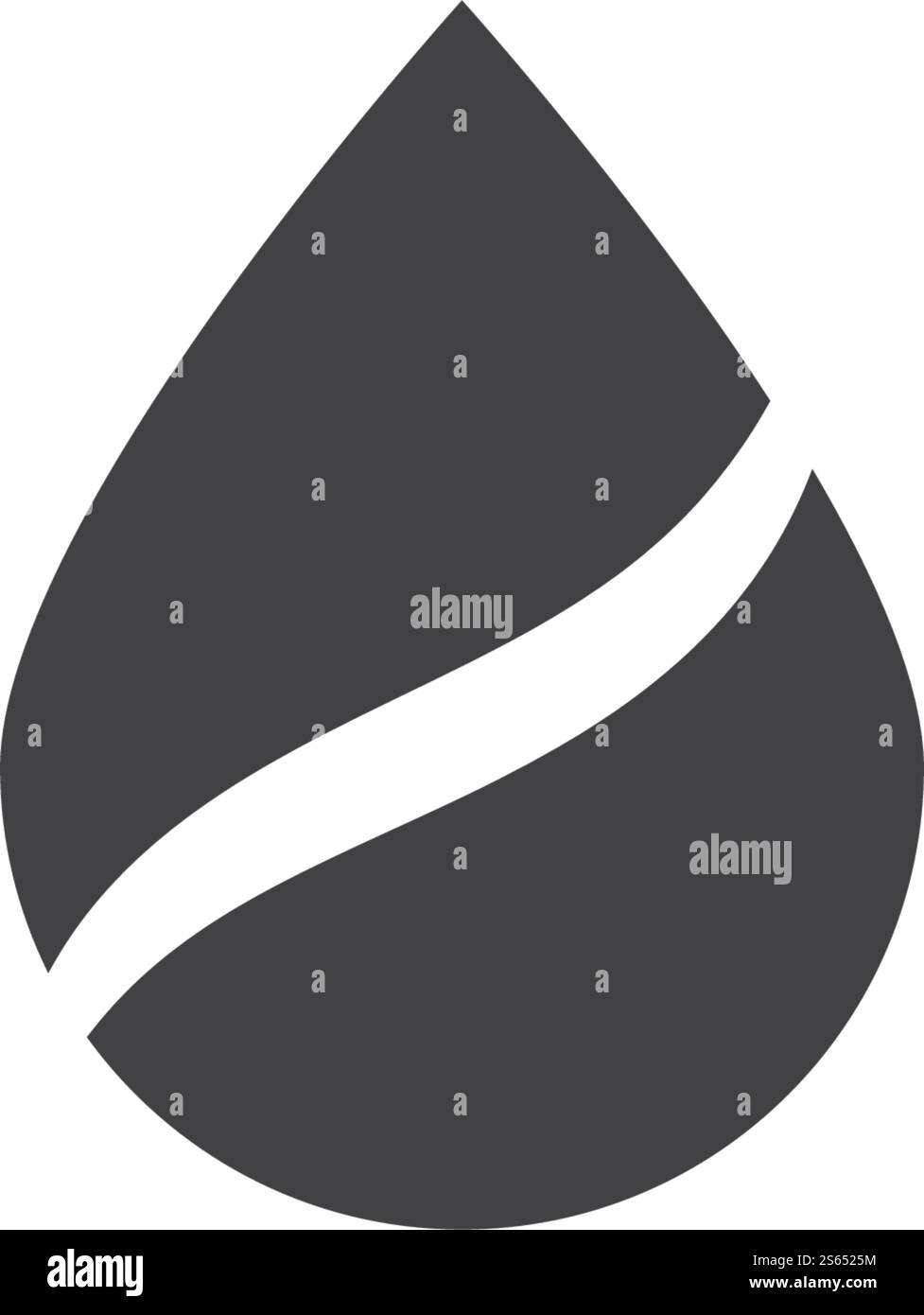 Illustration vectorielle du modèle de logo de goutte d'eau Illustration de Vecteur