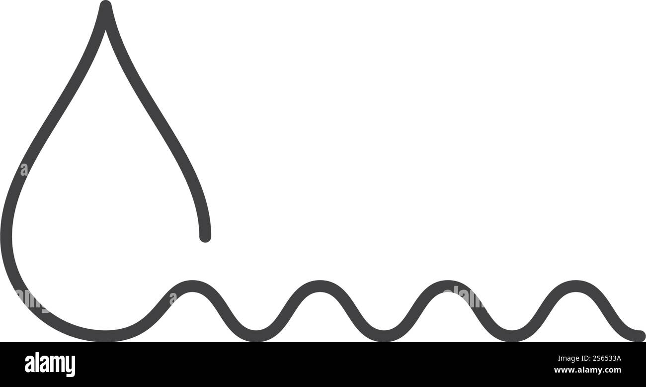 Conception vectorielle de modèle de logo de goutte d'eau Illustration de Vecteur
