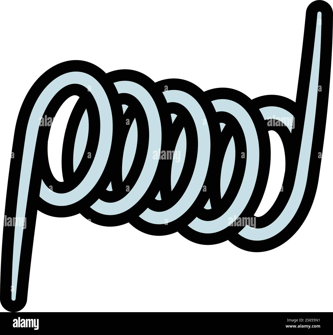 Icône de bobine d'acier. Icône de vecteur de bobine en acier de contour pour la conception de Web isolé sur fond blanc. Icône de bobine d'acier, style de contour Illustration de Vecteur Icône de bobine d'acier. Icône de vecteur de bobine en acier de contour pour la conception de Web isolé sur fond blanc. Icône de bobine d'acier, style de contour Illustration de Vecteur