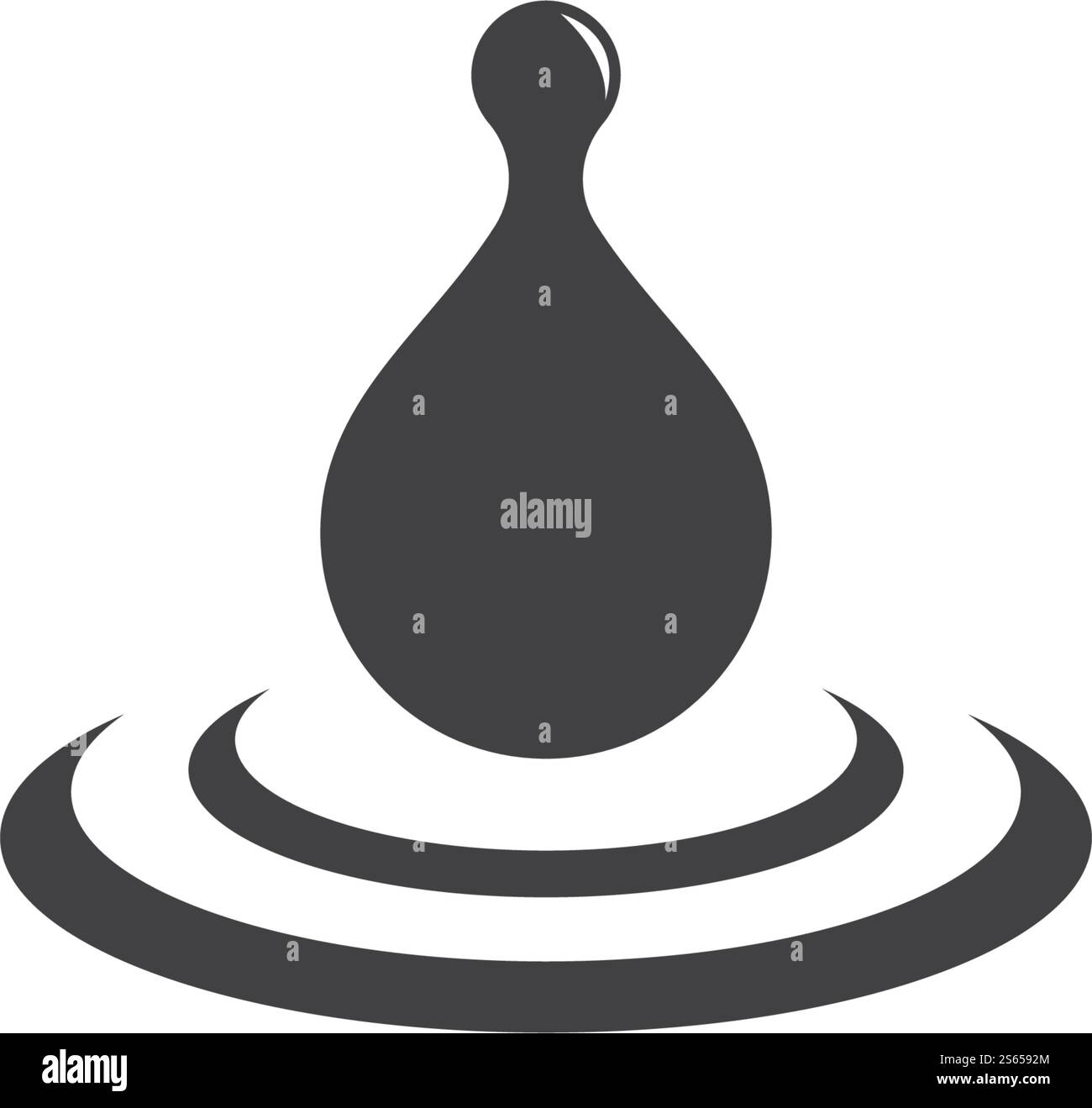 Conception vectorielle de modèle de logo de goutte d'eau Illustration de Vecteur