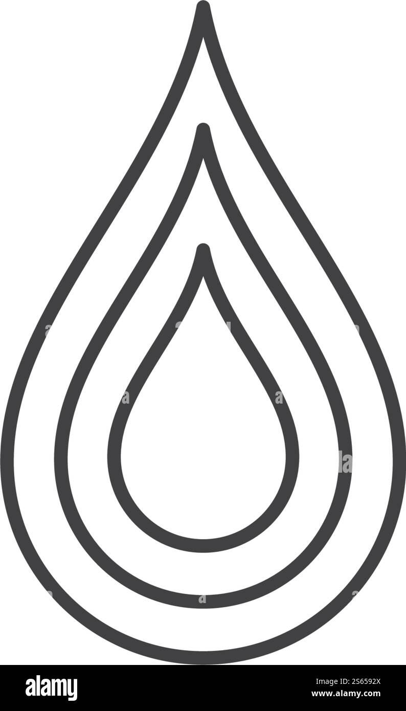 Conception vectorielle de modèle de logo de goutte d'eau Illustration de Vecteur