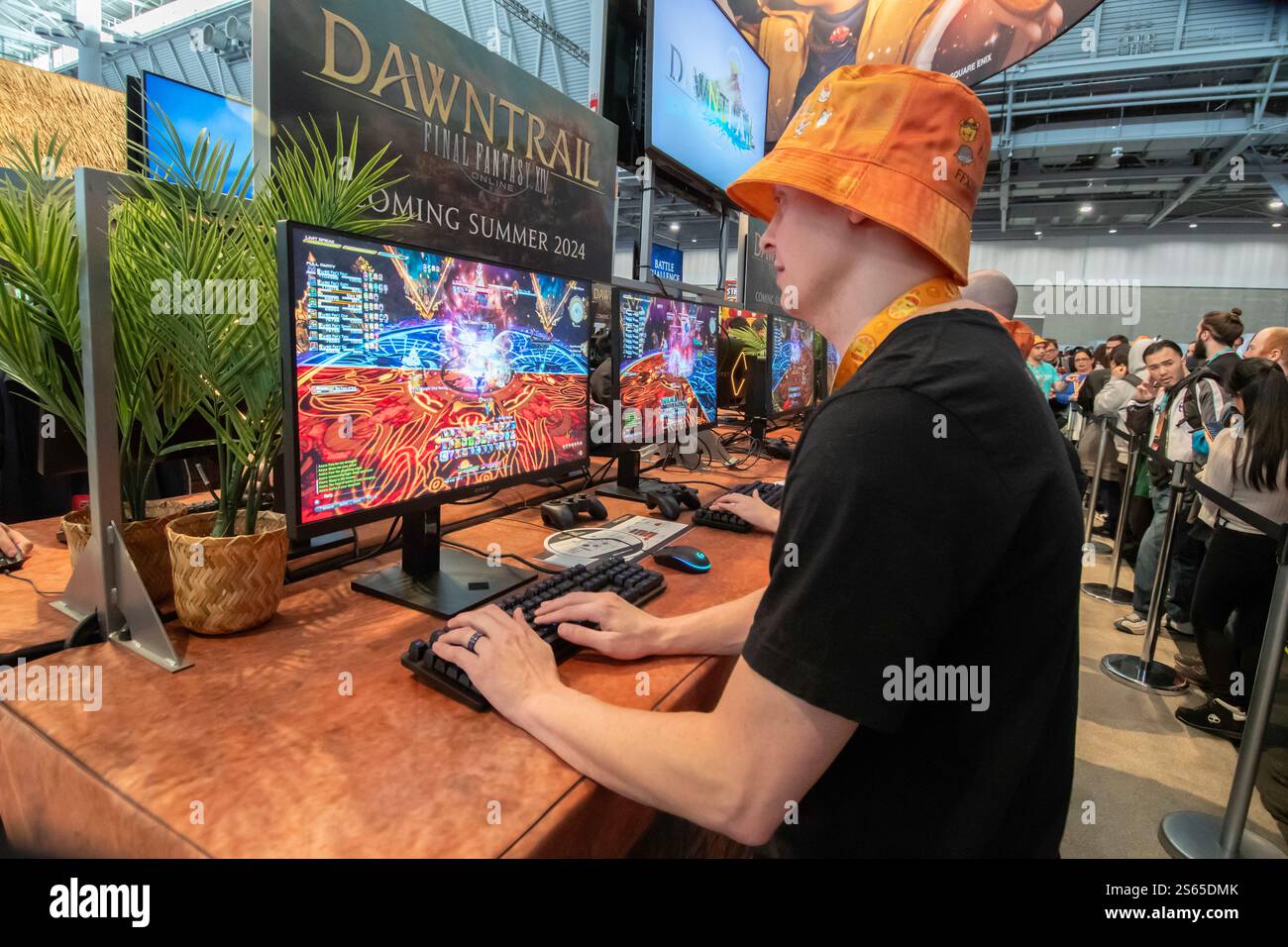 Gamer, PAX East, Boston, États-Unis. Banque D'Images