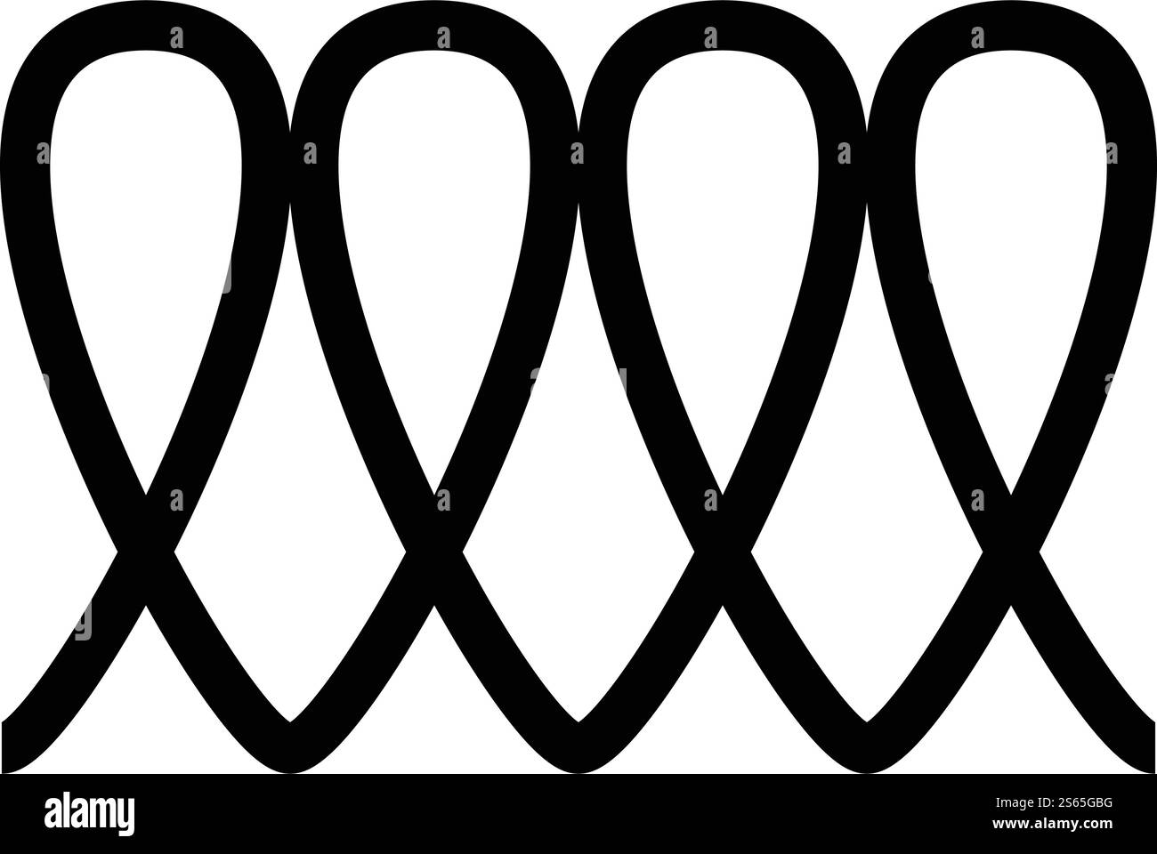 Cuisson à induction spirale symbole de chaleur électrique type surfaces ...