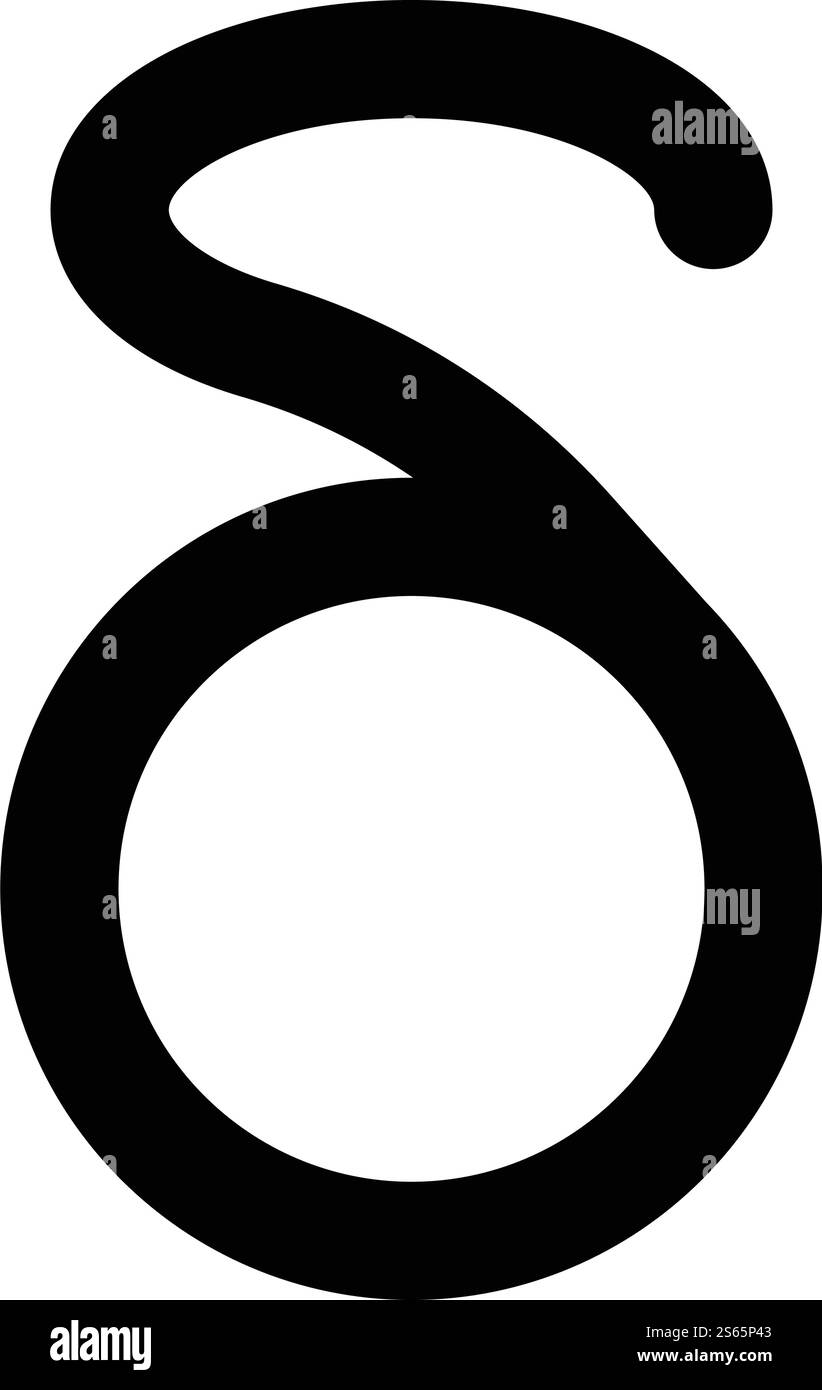 Delta symbole grec petite lettre minuscule icône de police couleur noire illustration vectorielle style plat image simple. Delta symbole grec petite lettre minuscule icône de police couleur noire illustration vectorielle image de style plat Illustration de Vecteur