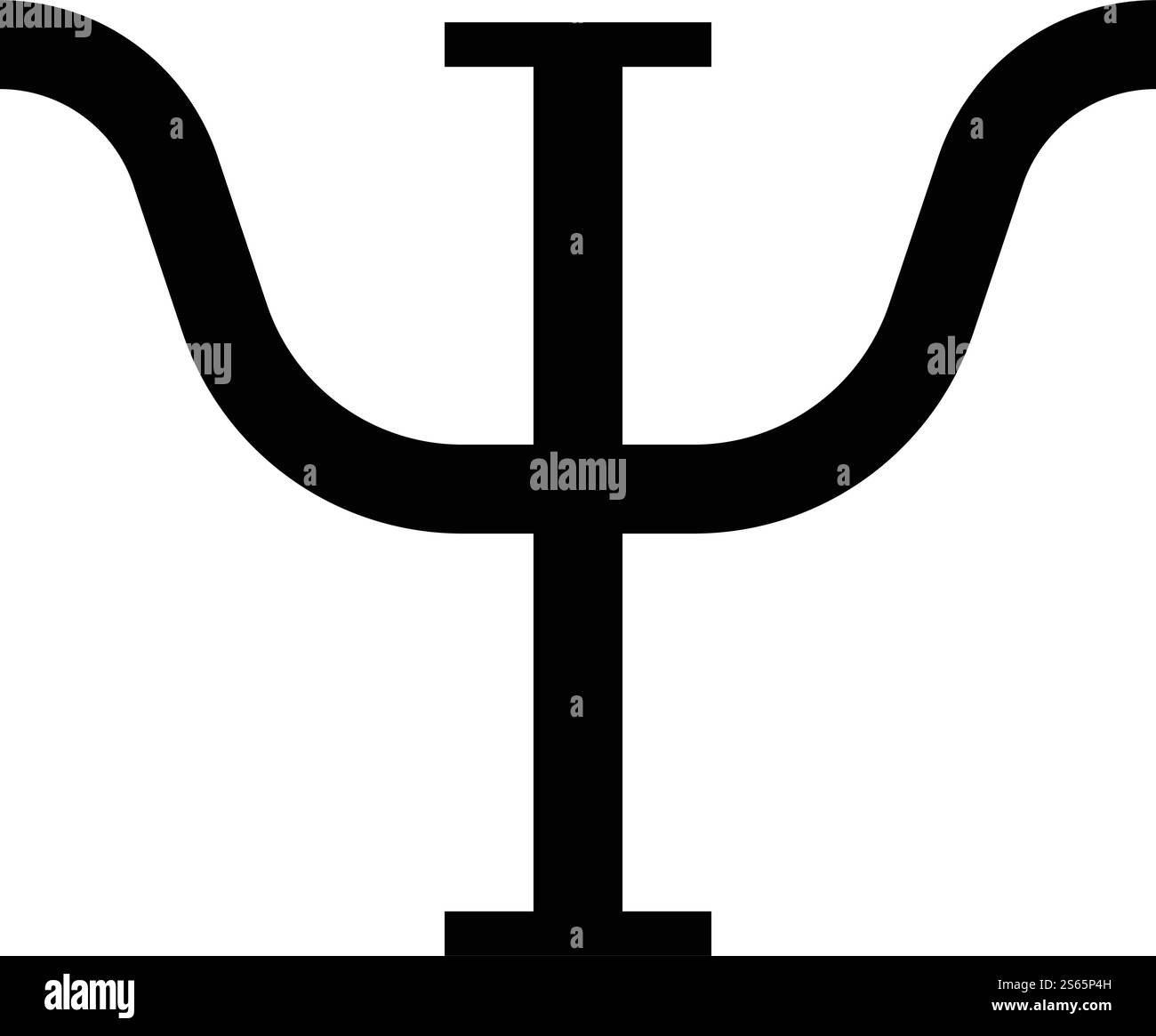 Psi symbole grec lettre majuscule majuscule icône de police noir couleur vecteur illustration de style plat image simple. Psi symbole grec lettre majuscule majuscule icône de police noir couleur vecteur illustration de style plat image Illustration de Vecteur