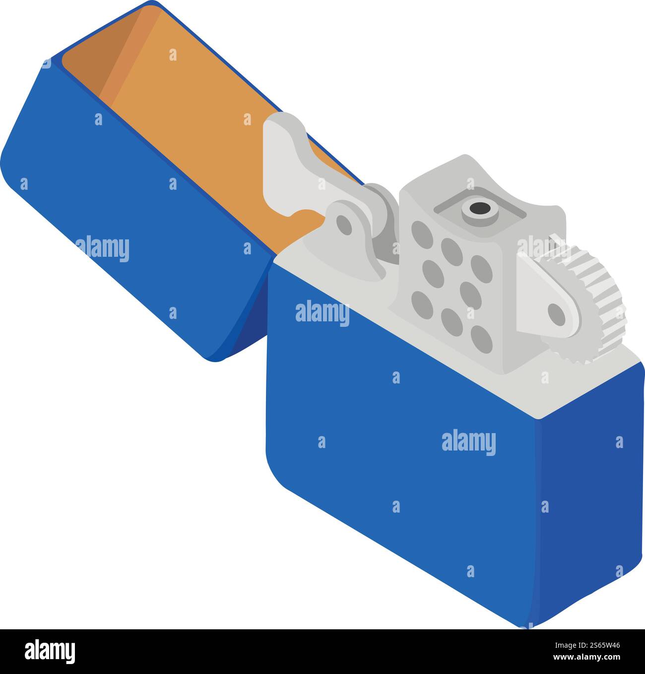 Icône d'allume-carburant. Isométrique de l'icône de vecteur plus léger d'essence pour la conception de Web isolé sur fond blanc. Icône de briquet à essence, style isométrique Illustration de Vecteur