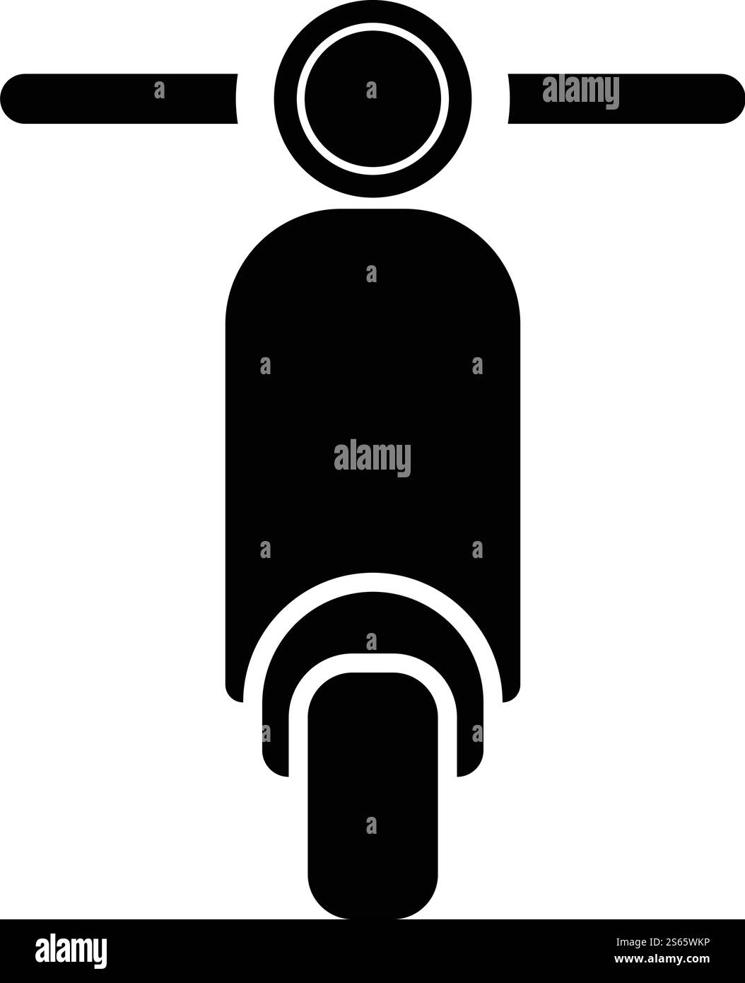 Scooter Motorcycle Motobike Delivery concept cyclomoteur icône d'expédition noir illustration vectorielle de style plat image simple. Scooter Motorcycle Motobike Delivery concept cyclomoteur icône d'expédition noir illustration vectorielle de couleur noire image de style plat Illustration de Vecteur