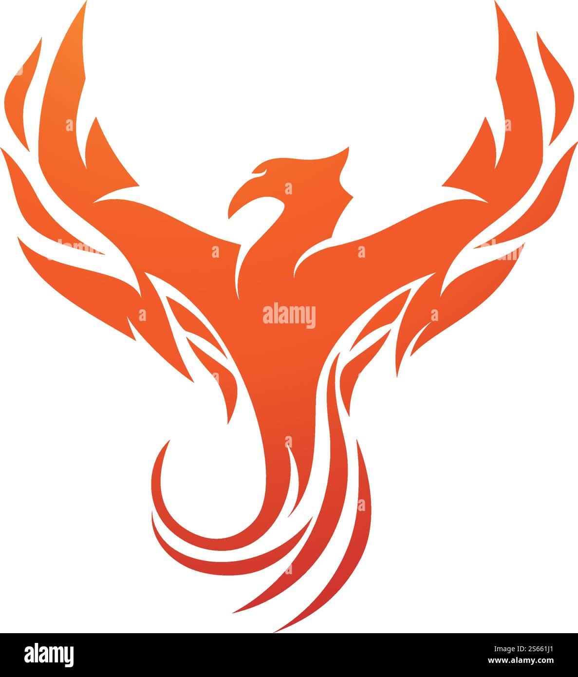 Vecteur de modèle de logo Phoenix Fire Bird Illustration de Vecteur