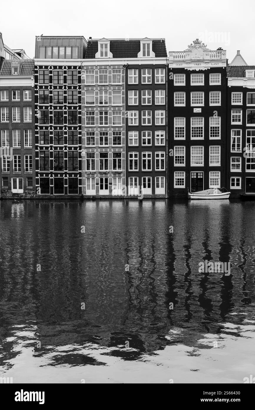 Immeubles à Amsterdam, pays-Bas Banque D'Images