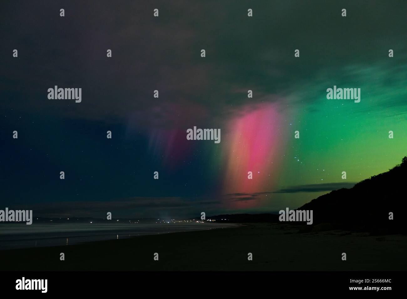 Aurora dans Dunedin, 2024 Banque D'Images