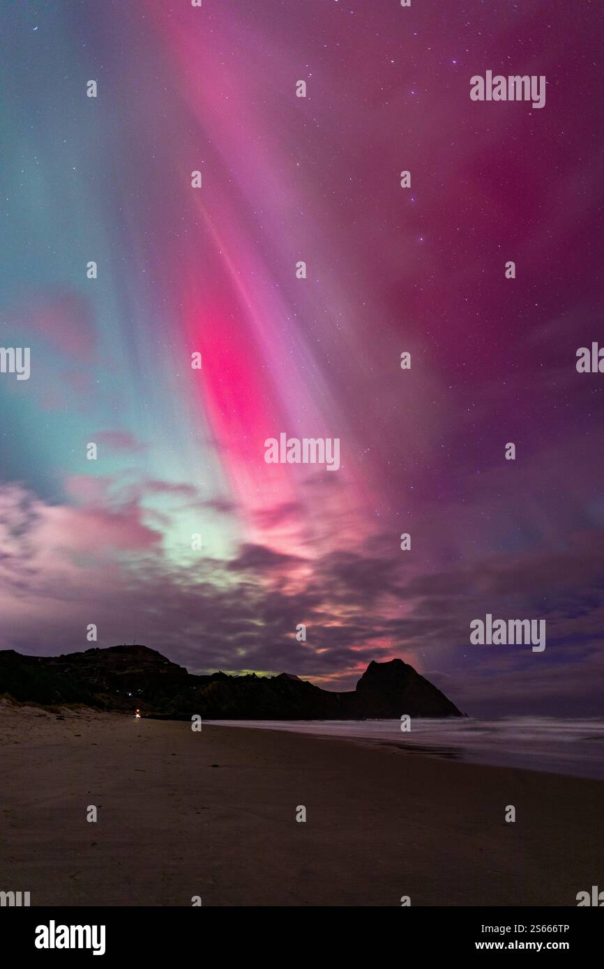 Aurora dans Dunedin, 2024 Banque D'Images
