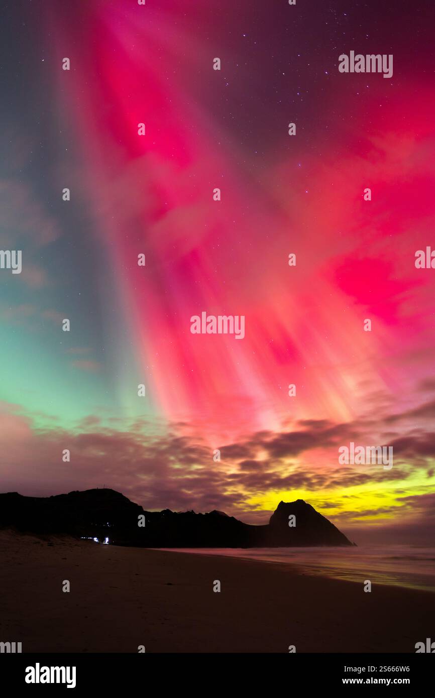 Aurora dans Dunedin, 2024 Banque D'Images